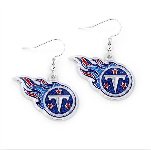 Tennessee Titans Glitter Earrings