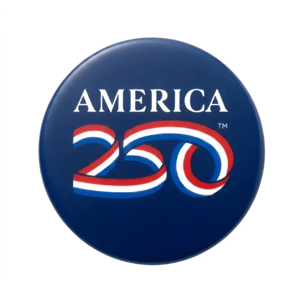 America 250th Anniversary Circle Logo Pin