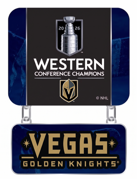 Vegas Golden Knights 2026 Western Conference Champs Dangle Pin