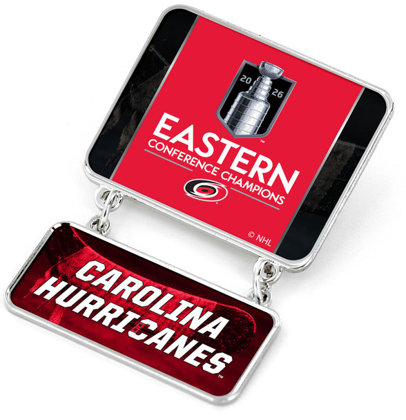 Carolina Hurricanes 2026 Eastern Conference Champs Dangle Pin - 2"