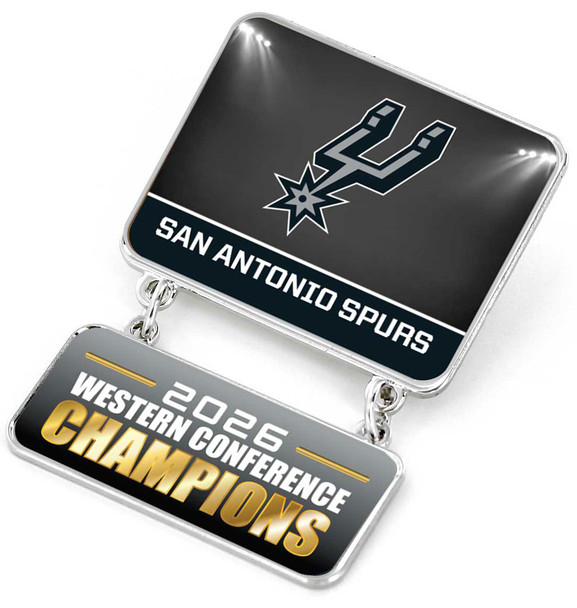 San Antonio Spurs 2026 Western Conference Champs Dangle Pin - 2"