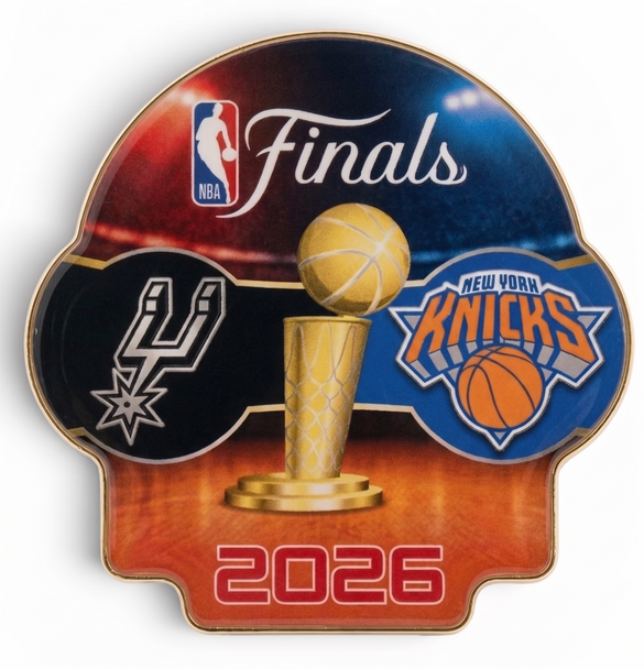 Knicks vs. Spurs 2026 NBA Finals Dueling Pin