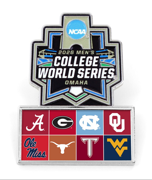2026 Men's College World Series 8-Team Pin