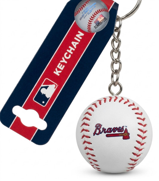 Atlanta Braves 3D Baseball Keychain