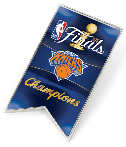 New York Knicks 2026 NBA Champions Banner Pin