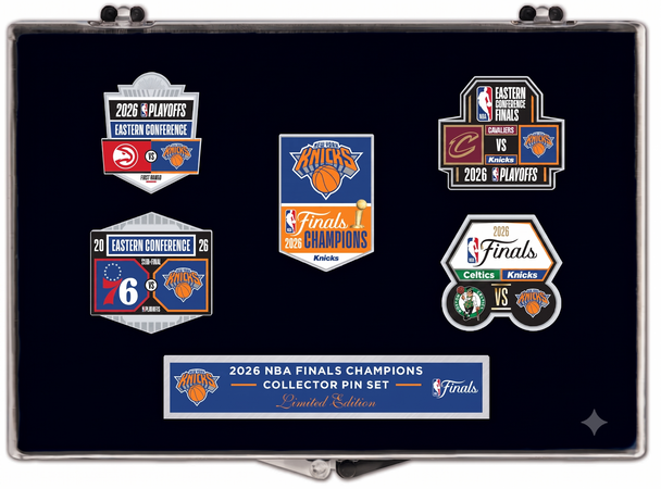 New York Knicks 2026 NBA Champions 3-Pin Collector Set - Limited
