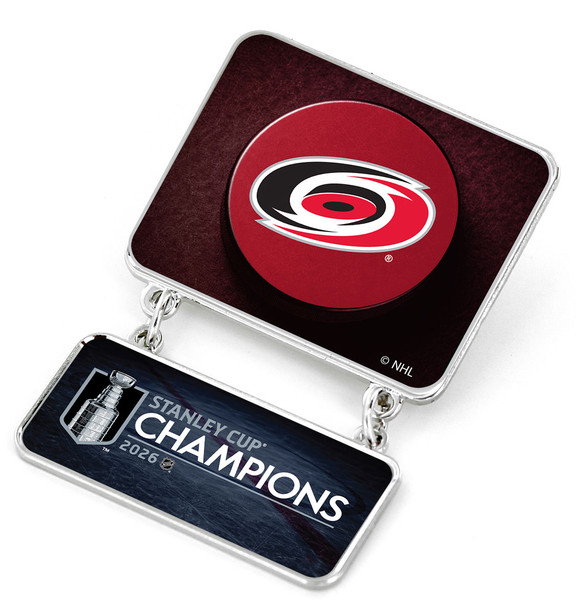 Carolina Hurricanes 2026 Stanley Cup Champs Dangle Pin - 2"