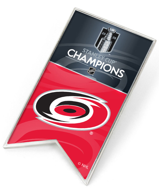 Carolina Hurricanes 2026 Stanley Cup Champs Banner Pin