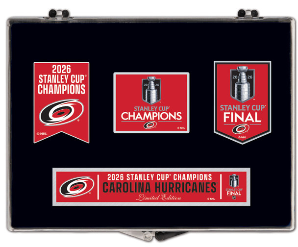 Carolina Hurricanes 2026 Stanley Cup Champs 3-Pin Set - Limited