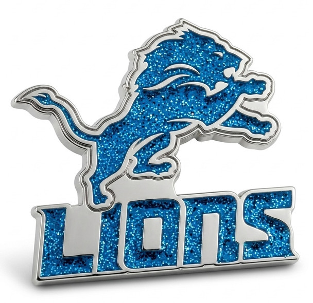 Detroit Lions Glitter Pin