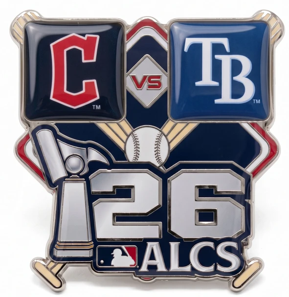 Cleveland Indians vs. Tampa Bay Rays 2026 ALCS Dueling Pin
