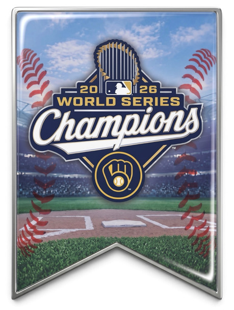 Milwaukee Brewers 2026 World Series Champs Banner Pin