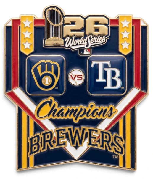 Milwaukee Brewers 2026 World Series Champs Grande Pin - 3"