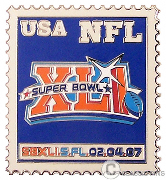 Super Bowl XLI (41) Stamp Pin