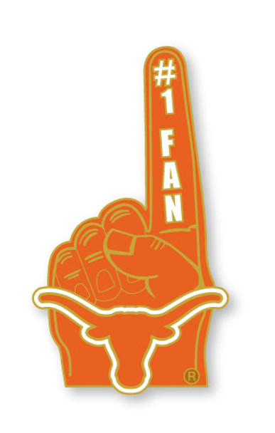 Texas #1 Fan Pin