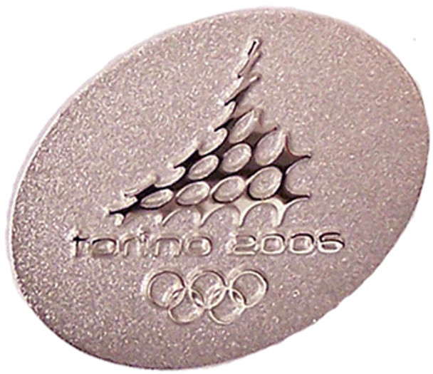 Torino 2006 Olympics Raised Logo Pin - #1
