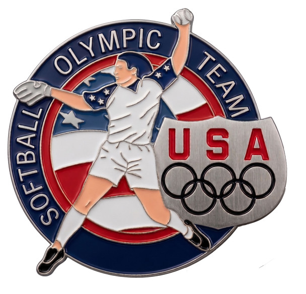 USA Olympic Team Athletes Softball Pin