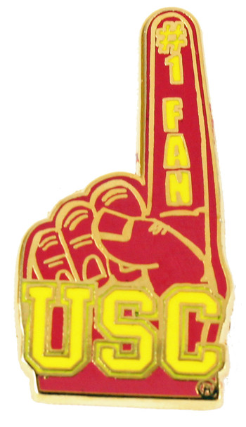 USC #1 Fan Logo Pin