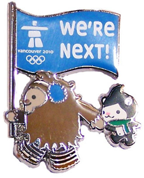 Vancouver 2010 Olympics "We're Next" Mascot Olympic Pin