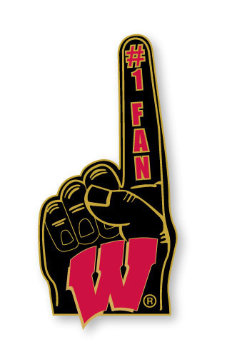 Wisconsin #1 Fan Pin