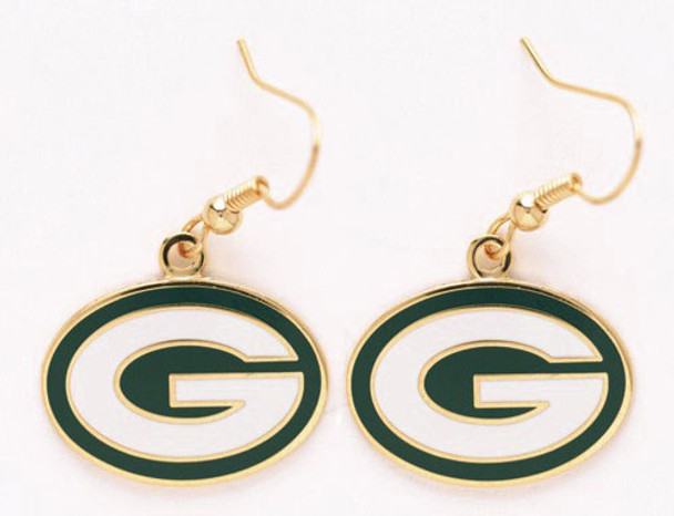 Green Bay Packers Logo Earrings