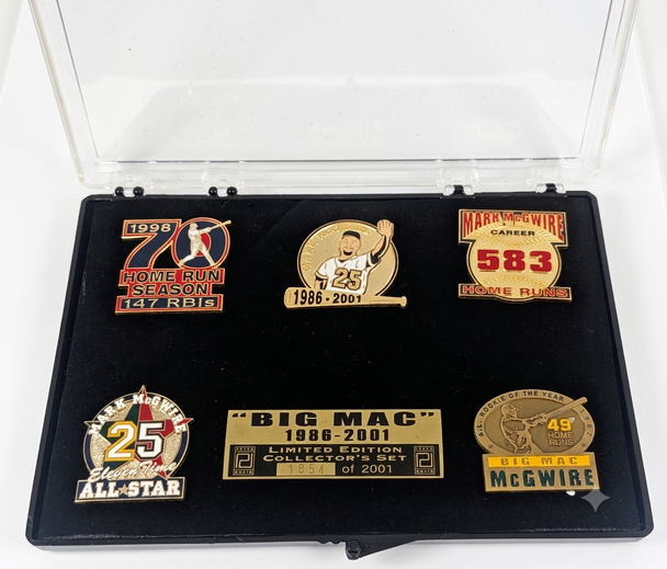 Mark McGwire Career & Retirement Pin Set - Limited 2,001