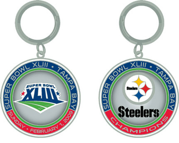 Super Bowl XLIII (43) Pittsburgh Steelers Champs Ultimate Key Chain