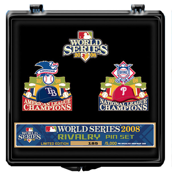 Tampa Bay Rays vs. Philadelphia Phillies 2008 World Series Dueling Pin Set - Limited 5,000