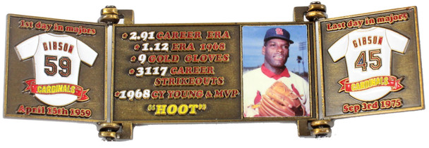 Bob Gibson Hall of Fame Career Pin - Limited Edition 1,981