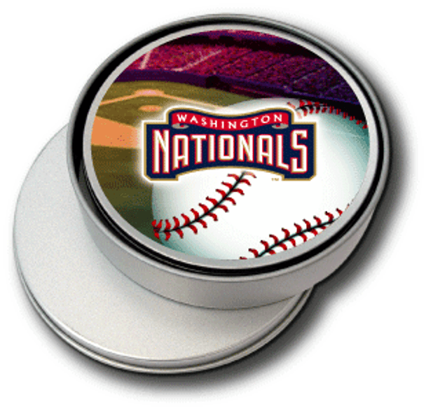 Washington Nationals Coasters in a Tin - Set of 4 Washington Nationals Coasters in a Tin - Set of 4