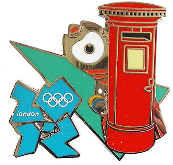 London 2012 Olympics Wenlock Postal Box Pin