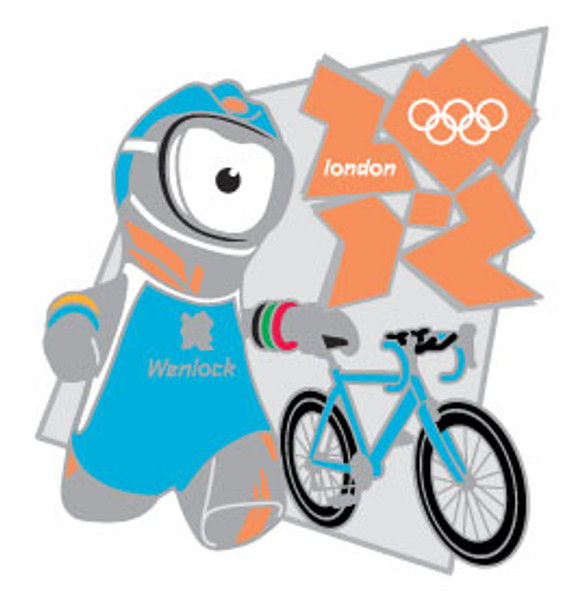 London 2012 Olympics Wenlock Triathlon Pin