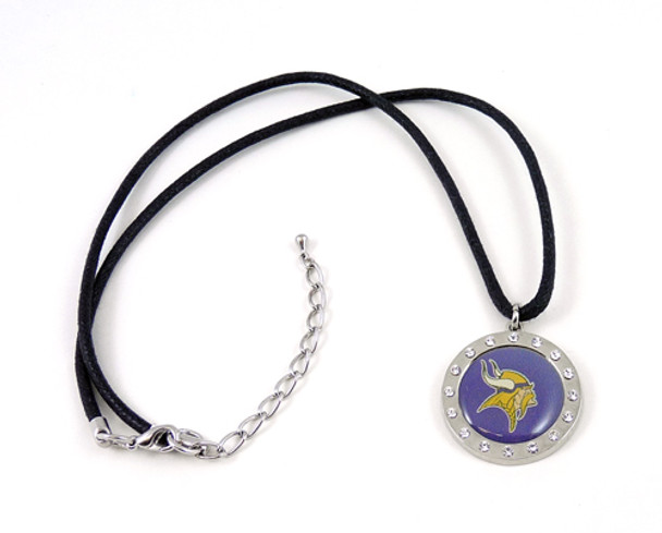 Minnesota Vikings Crystal Circle Necklace