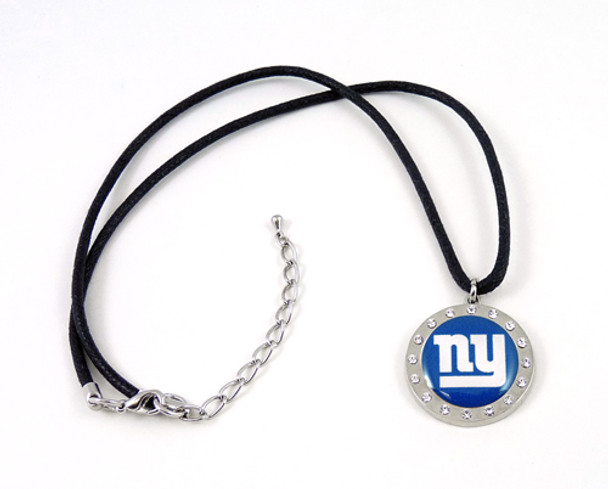 New York Giants Crystal Circle Necklace