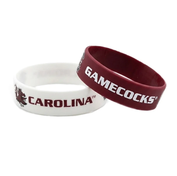 South Carolina Wide Wristbands (2 Pack)