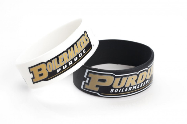 Purdue Wide Wristbands (2 Pack)