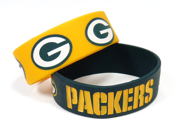 Green Bay Packers Wide Wristbands (2 Pack)