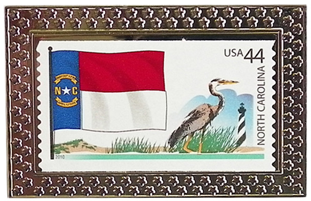 State of North Carolina Stamp Pin