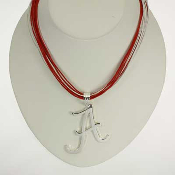 Alabama Logo Multi-Cord 18" Necklace + Extender