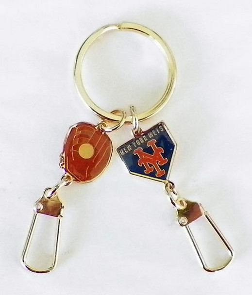 New York Mets Double Key Chain