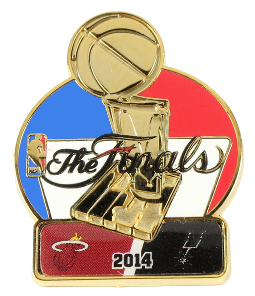 2014 NBA Finals Heat vs. Spurs Dueling Pin