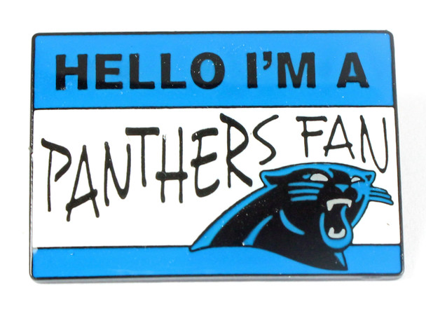 Carolina Panthers Name Tag Pin.