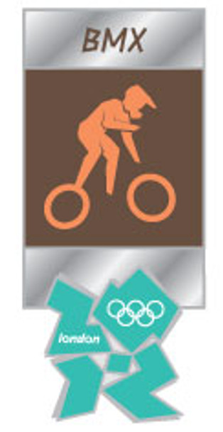 London 2012 Olympics BMX Pictogram Pin