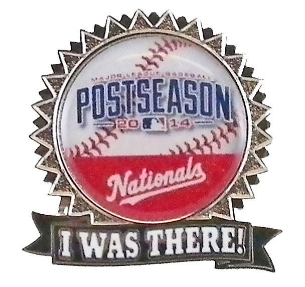 Washington Nationals 2014 Post Season "I Was There" Pin