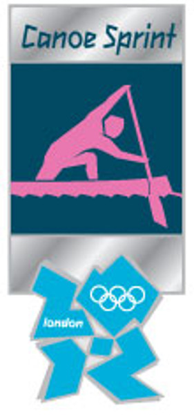 London 2012 Olympics Canoe Sprint Pictogram Pin