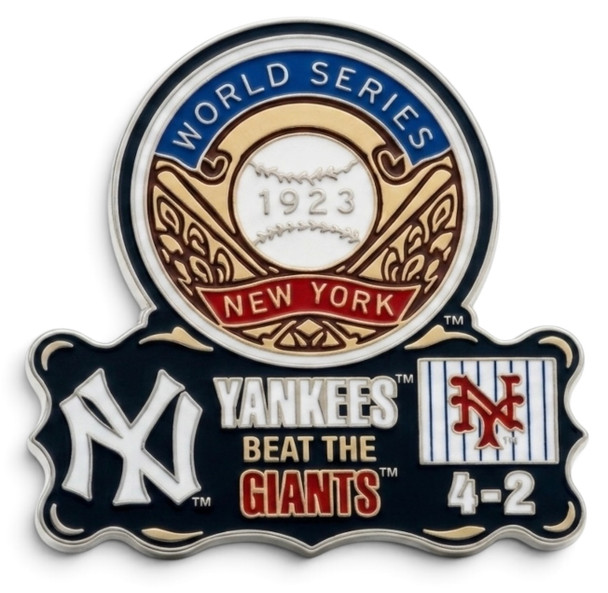 1923 World Series Commemorative Pin - Yankees vs. Giants