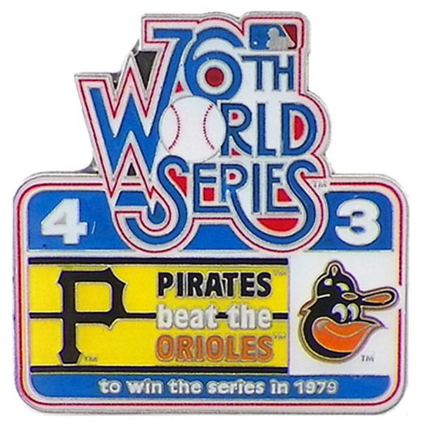 1979 World Series Commemorative Pin - Pirates vs. Orioles