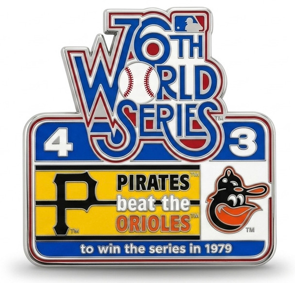 1979 World Series Commemorative Pin - Pirates vs. Orioles