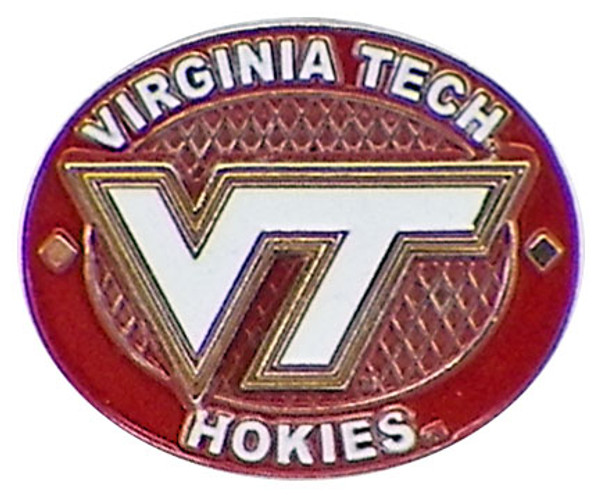 Virginia Tech Oval Pin