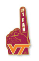 Virginia Tech #1 Fan Pin